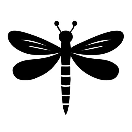 Dragonfly icon. Simple illustration of dragonfly vector icon for webのイラスト素材