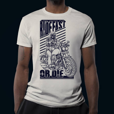 Ride Fast Or Die T-Shirt Design Templateのイラスト素材