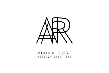 AR OR RA Letter Logo Design. Creative Modern A L Letters icon vector Illustrationのイラスト素材