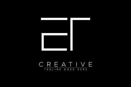 letter ET, TE, T, E, Abstract initial monogram letter alphabet logo designのイラスト素材