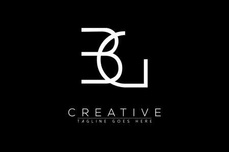 Letter bg, gb, g, b, Abstract initial monogram letter alphabet logo designのイラスト素材