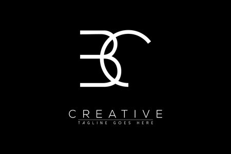 Letter bc, cb, c, b, Abstract initial monogram letter alphabet logo designのイラスト素材