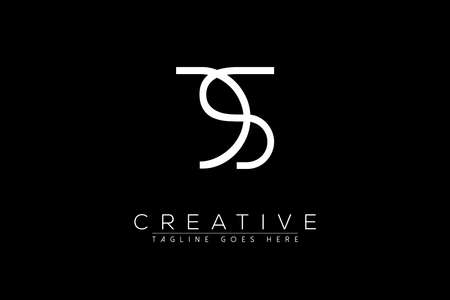 Letter ds, sd, s, d, Abstract initial monogram letter alphabet logo designのイラスト素材