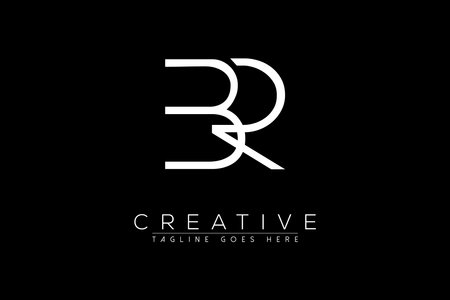 Letter br, rb, r, b, Abstract initial monogram letter alphabet logo designのイラスト素材
