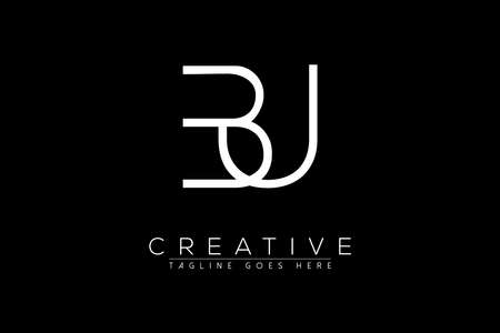 Letter bu, ub, u, b, Abstract initial monogram letter alphabet logo designのイラスト素材