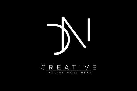 Letter dn, nd, n, d, Abstract initial monogram letter alphabet logo designのイラスト素材