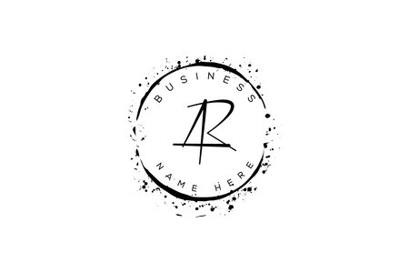 Initial Letter AR Design Vector Template. AR Letter Designのイラスト素材