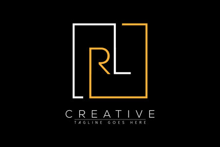 Letter RL Design with Creative Modern Business Typography Vector Template. Creative Letter RL Designのイラスト素材