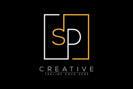 Initial Letter SD Design Vector Template. Abstract Letter SD Designのイラスト素材