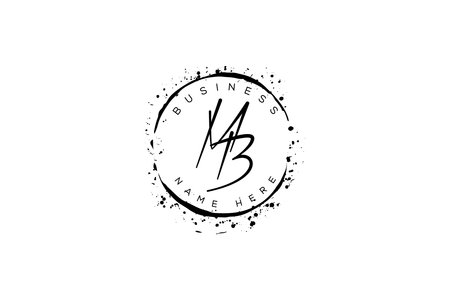 Initial Letter MB  Design Vector Template. MB Letter Designのイラスト素材