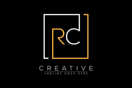 Letter RC Design with Creative Modern Business Typography Vector Template. Creative Abstract Letter RC Designのイラスト素材