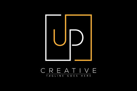 UD Letter Design with Creative Modern Business Typography Vector Template. Creative Letter UD  Designのイラスト素材