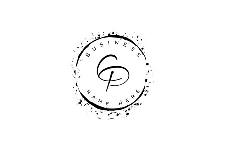 Initial Letter A Design Vector Template. A Letter Design with Circle Splashのイラスト素材