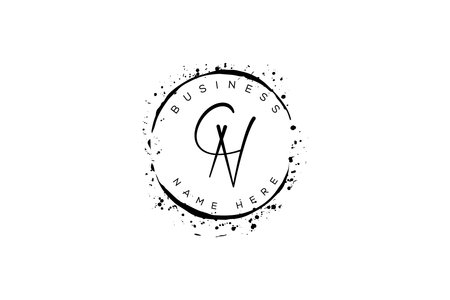Initial Letter CN Design Vector Template. Graphic Alphabet Symbol for Corporate Business Identityのイラスト素材