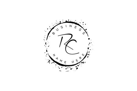 Initial Letter rc Design Vector Template. Initial Letter rc Designのイラスト素材