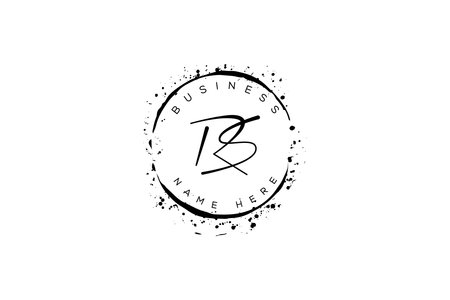 Initial Letter RS Design Vector Template. Initial Letter B Designのイラスト素材