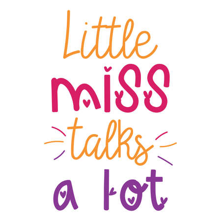 little miss talks a lotのイラスト素材