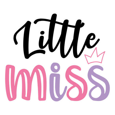 little miss svg designのイラスト素材