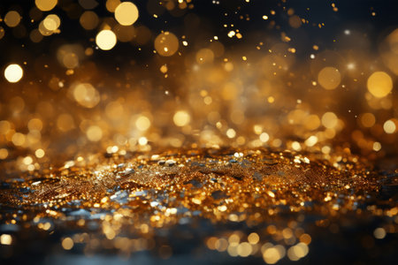 Gold shine glitter background, Generative Aiの素材