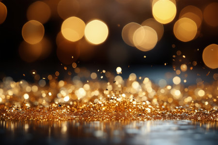 Gold shine glitter background, Generative Aiの素材