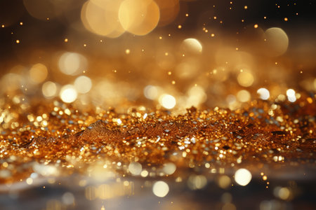 Gold shine glitter background, Generative Aiの素材