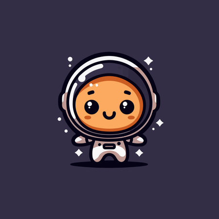 Cute kawaii astronaut character. Cute vector illustration.のイラスト素材