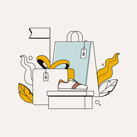 Shopping concept with icon design, vector illustration 10 eps graphic.のイラスト素材