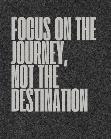 POSTER MOTIVATION QUOTE FOCUS ON YOU CAN DO IT WITH DISTANCINGの写真素材