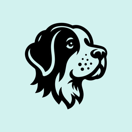 Labrador Retriever head mascot. Vector illustration for your designのイラスト素材
