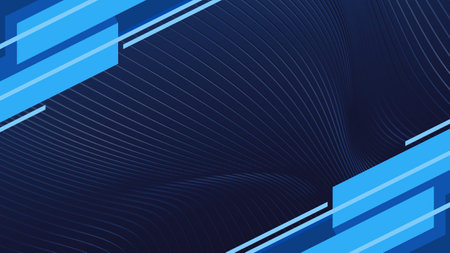 Blue abstract background with lines and stripes. Vector illustration for your designのイラスト素材