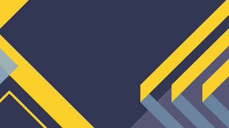 abstract background with geometric shapes. vector illustration in blue and yellow colorsのイラスト素材