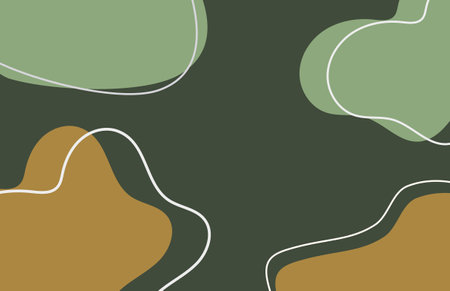 Abstract background in green and brown colors. Vector illustration.