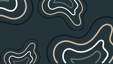 Abstract background with hand drawn waves. Vector illustration for your design.