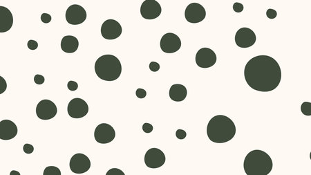 Seamless pattern with hand drawn polka dot. Vector illustration.