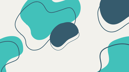 abstract background with liquid shapes in blue and turquoise colors