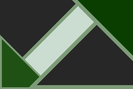 Abstract geometric background in green, black and gray colors. Vector illustration.