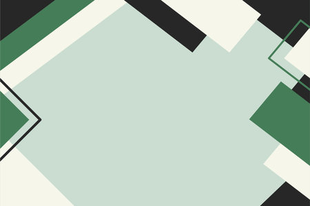 abstract background with squares and rectangles in green and black colors