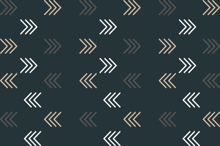 Seamless pattern with arrows. Modern stylish texture. Vector illustration.