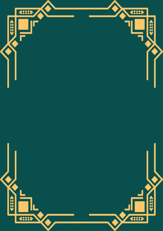 Border frame deco vector art simple line corner ornate line cornerのイラスト素材