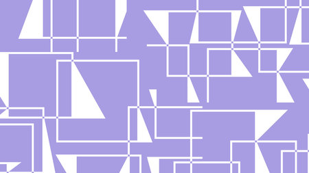 Seamless pattern of geometric shapes in lilac colors. Vector illustration.のイラスト素材