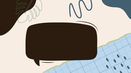 Vector illustration of a blank speech bubble on the background of a swimming pool.