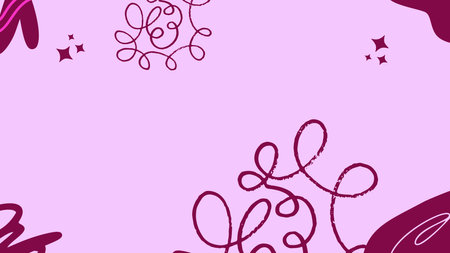 abstract background with floral elements in pink and purple colors for your design