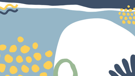 Abstract background with hand drawn doodle elements. Vector illustration.のイラスト素材