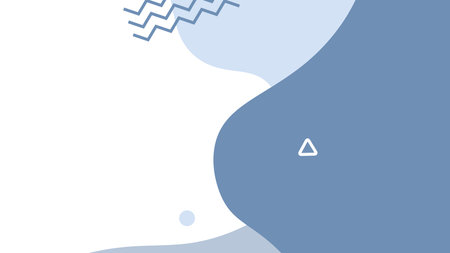 Abstract background with geometric shapes in blue and white colors. Vector illustration.のイラスト素材