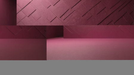 Minimalistic simple abstract magenta background for product presentationの素材