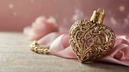 A romantic background with ornament, featuring delicate and intricate designs, creating a charming and enchanting atmosphere perfect for love and special momentsの素材