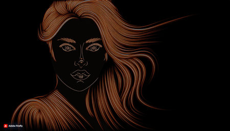 Minimalist illustration in a black background for smartphone wallpaper, featuring simple and elegant design elements to create a sleek and modern aesthetic.の素材