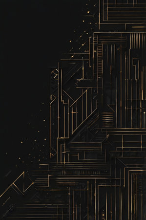 Abstract technology background. Digital circuit board. 3d rendering illustration.の素材