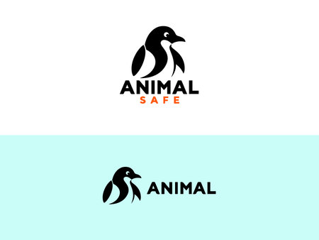 Penguin logo vector template. Creative penguin logo design.のイラスト素材