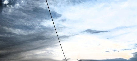 Cloudscape has been developing in gorgeous form. The sky is filled with beautiful clouds.の写真素材